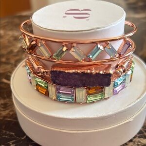 Elegant Multicolor Bracelet Set
